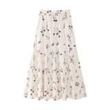 Summer New Embroidered Linen Blended Top Long Skirt