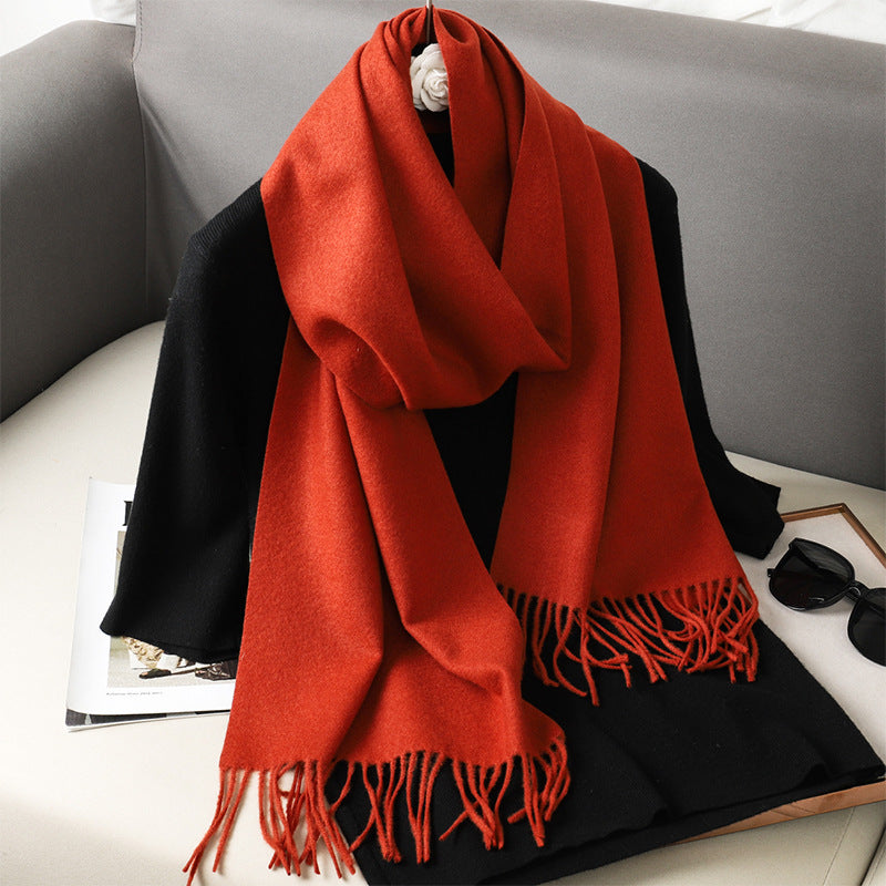 Solid Color Maillard Scarf