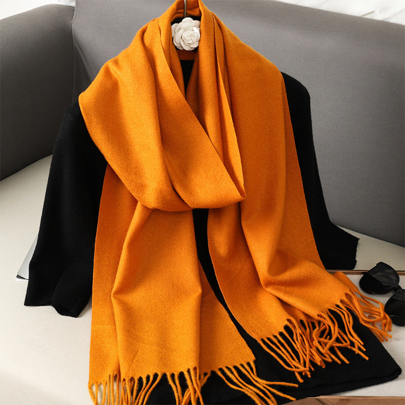 Solid Color Maillard Scarf