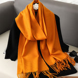 Solid Color Maillard Scarf