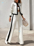 New Elegant Style Round Neck Long-sleeve Suit
