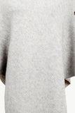 Turtleneck Buttoned Poncho