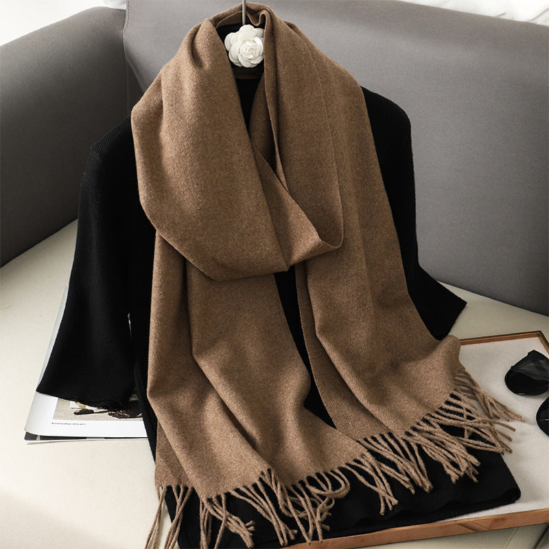 Solid Color Maillard Scarf