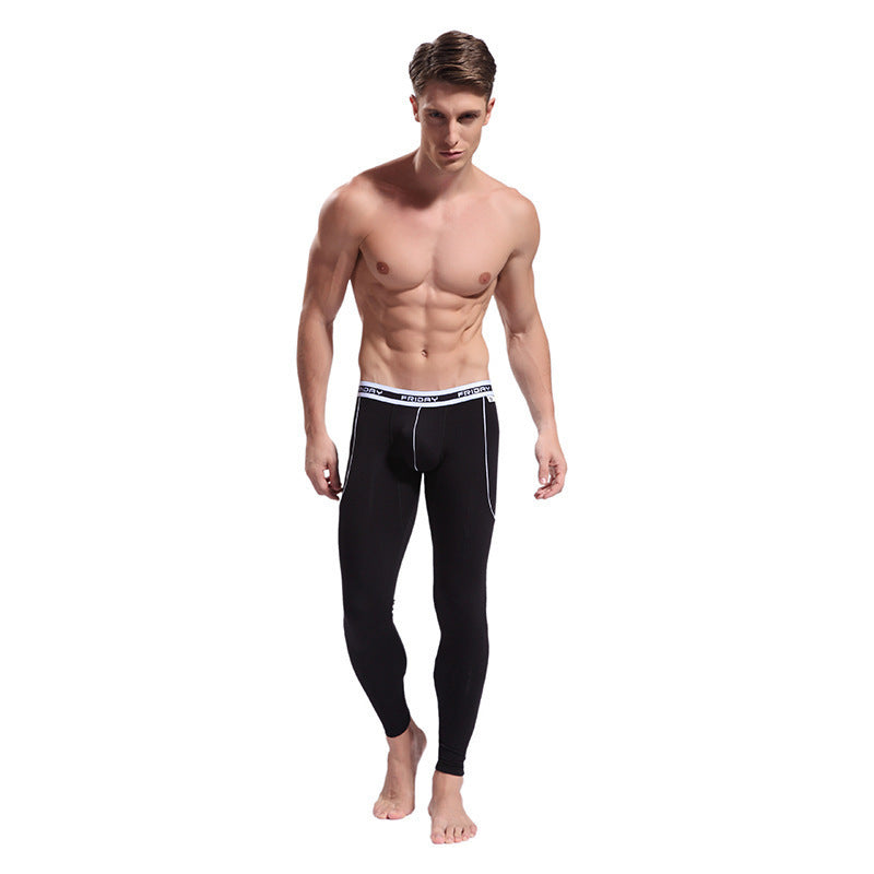 Men's Thin Viscose Soft Fabric Slim-fit Stretch Long Johns