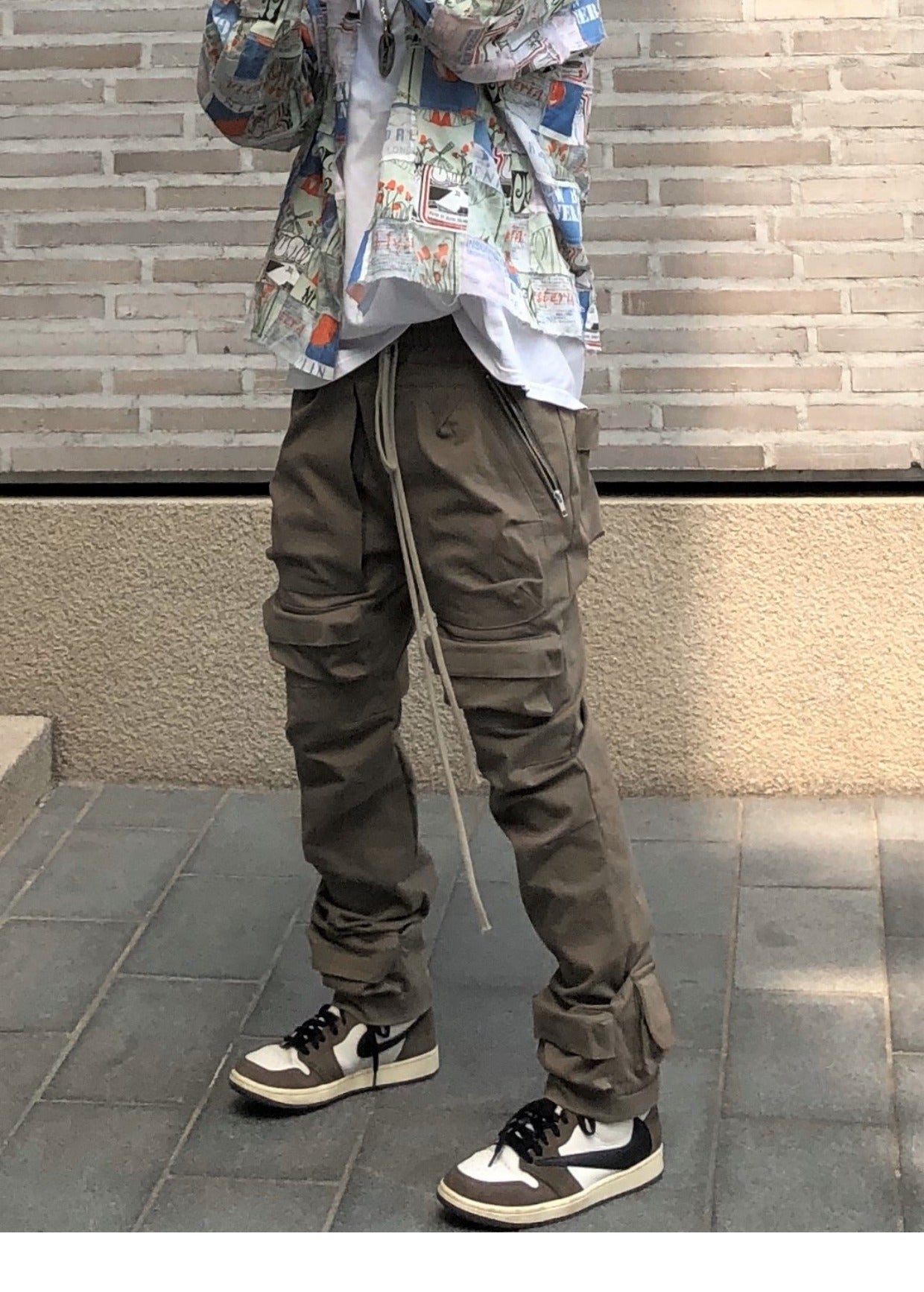 Niche High Street Multi Pocket American Cargo Pants For Men