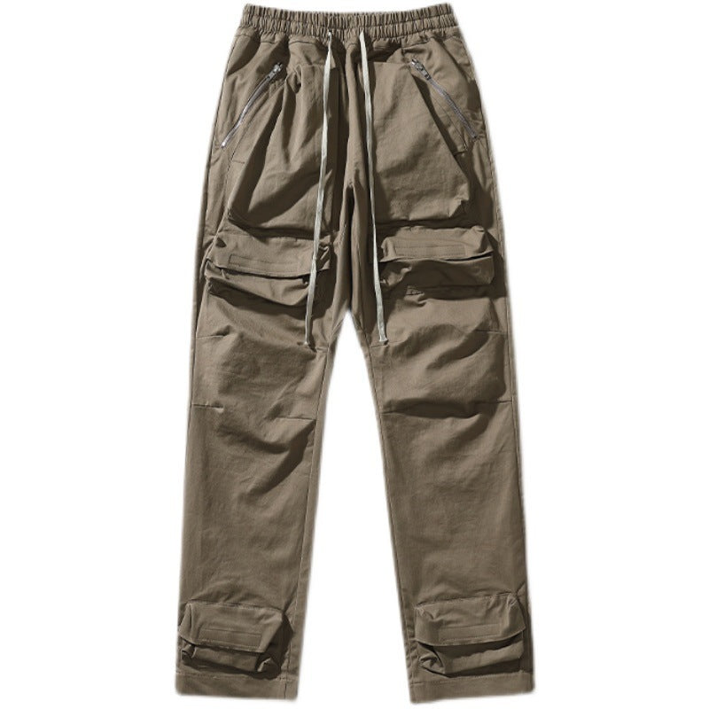 Niche High Street Multi Pocket American Cargo Pants For Men