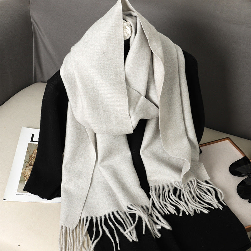 Solid Color Maillard Scarf