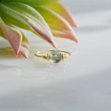 Hand-Wound Green Jadeite Ring