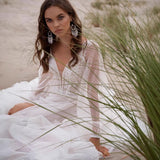 Wish Mesh Split New Light Women's Wedding Dress