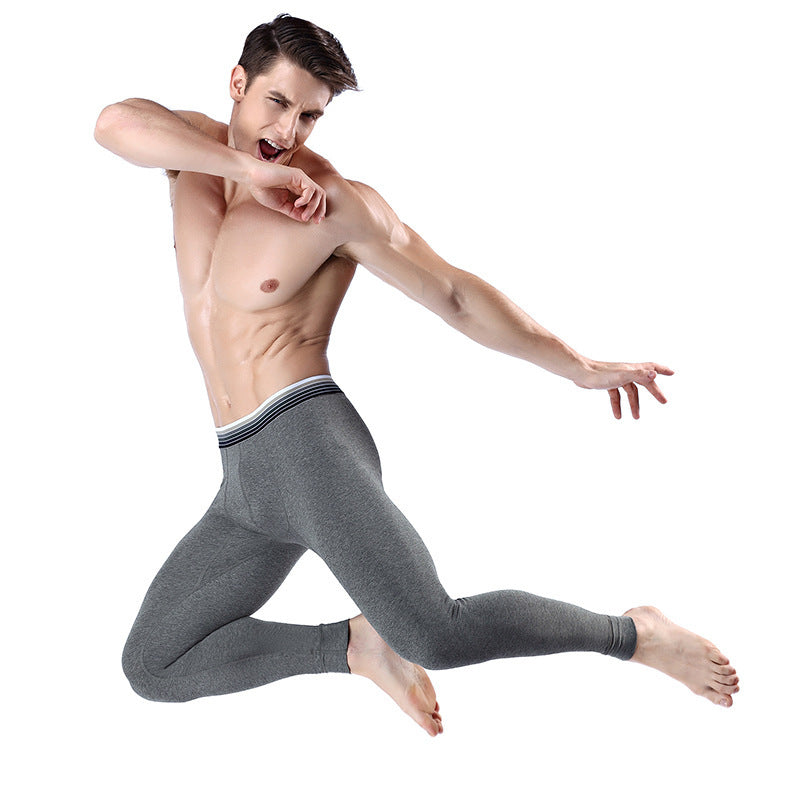 Men's Cropped Long Johns Cotton Pants