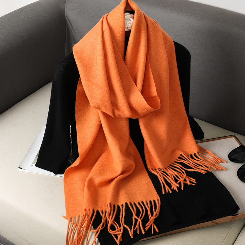 Solid Color Maillard Scarf