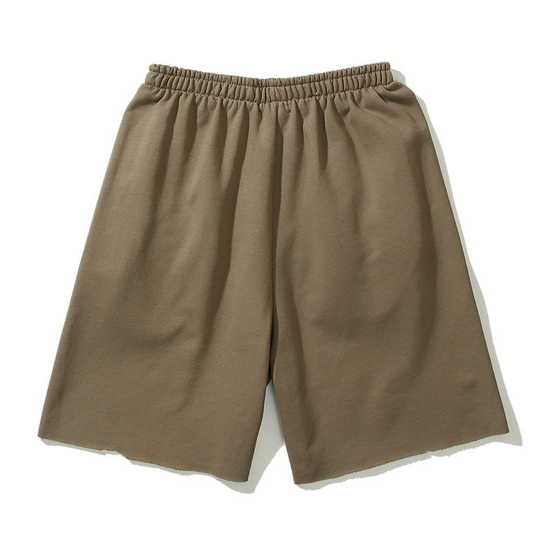 Washed Vintage High Street Loose Shorts For Men And Women
