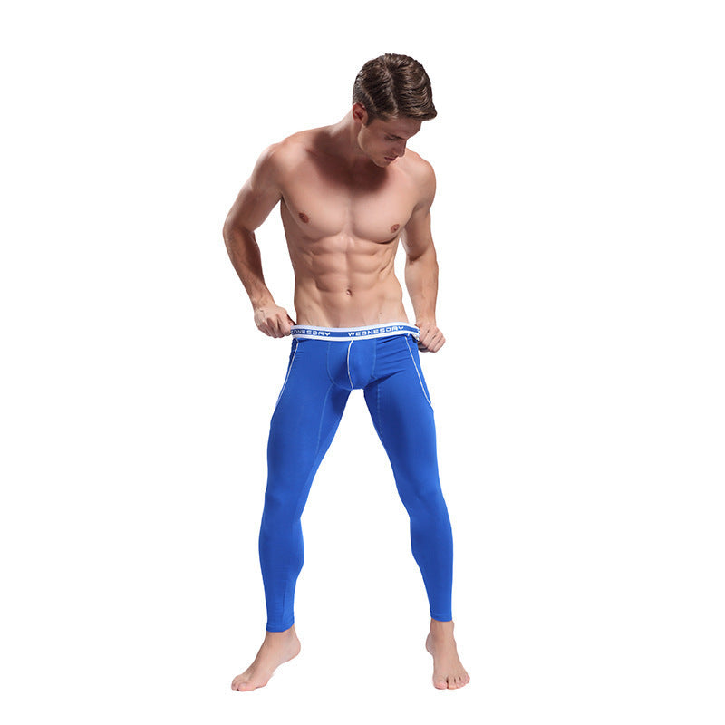 Men's Thin Viscose Soft Fabric Slim-fit Stretch Long Johns
