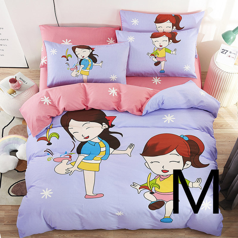 Home Textile Cute Cartoon Children Bed Sheet / Quilt Cover