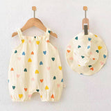 Kid's Clothing-Cotton Gauze Newborn Baby Jumpsuit