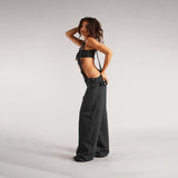 Y2K Zipper Denim Overalls With Pockets Fashion
