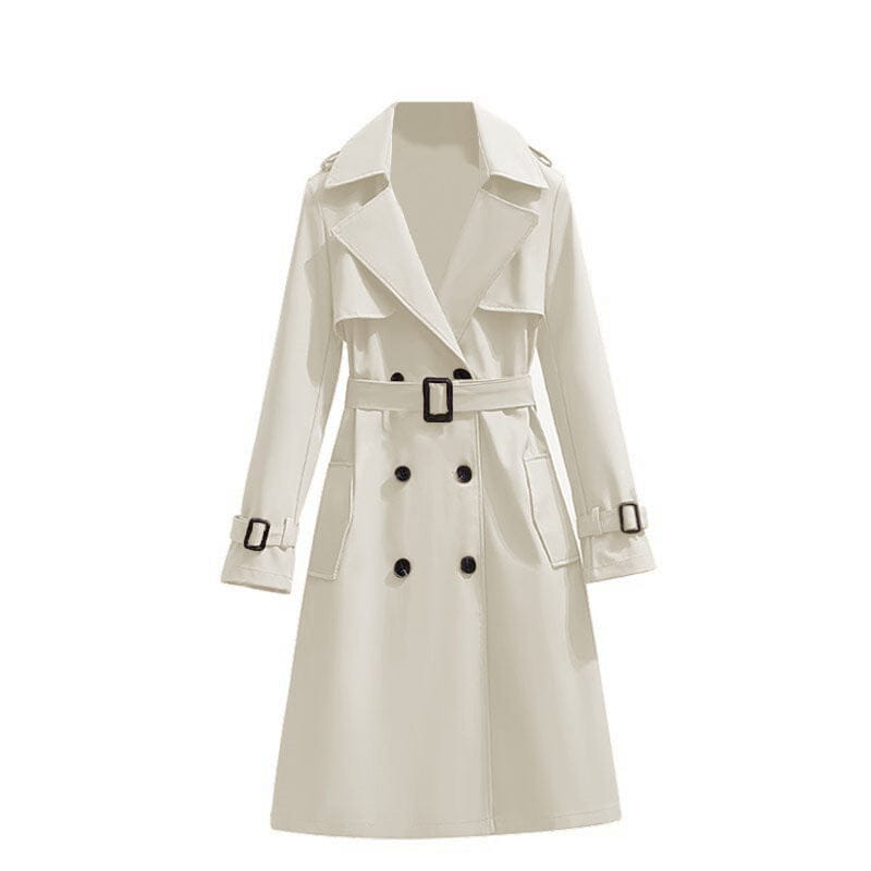 Mid - length Temperament Casual Trench Coat - MyStylz