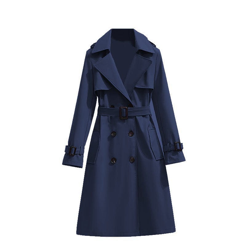 Mid - length Temperament Casual Trench Coat - MyStylz