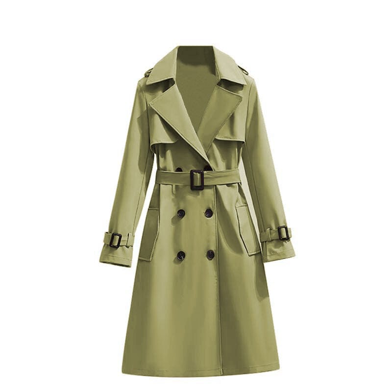 Mid - length Temperament Casual Trench Coat - MyStylz