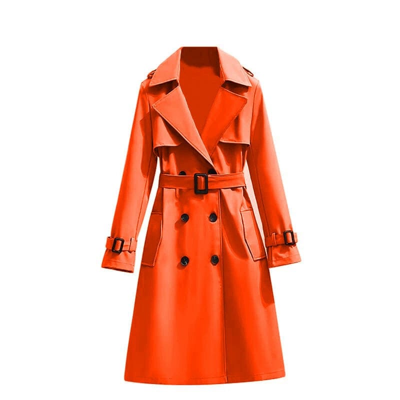 Mid - length Temperament Casual Trench Coat - MyStylz