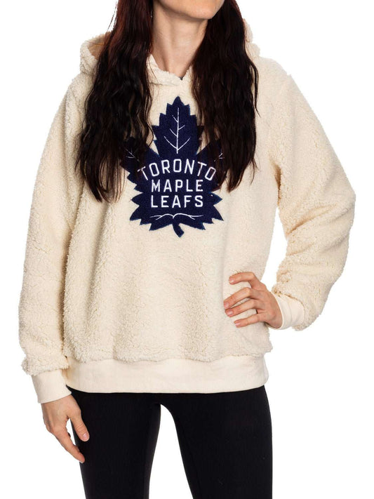 NHL Toronto Maple Leafs Ladies Sherpa Hoodie - MyStylz