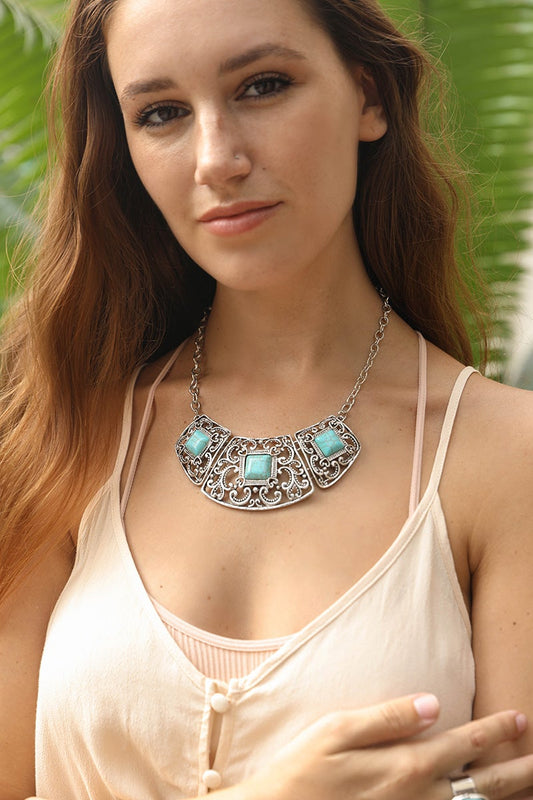 Turquoise Deco Necklace🩵