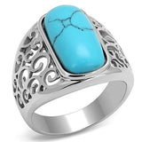 TK3043 - High polished (no plating) Stainless Steel Ring with