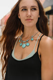 Turquoise Charm Link Necklace💙