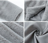 Women faux fur coat streetwear - MyStylz