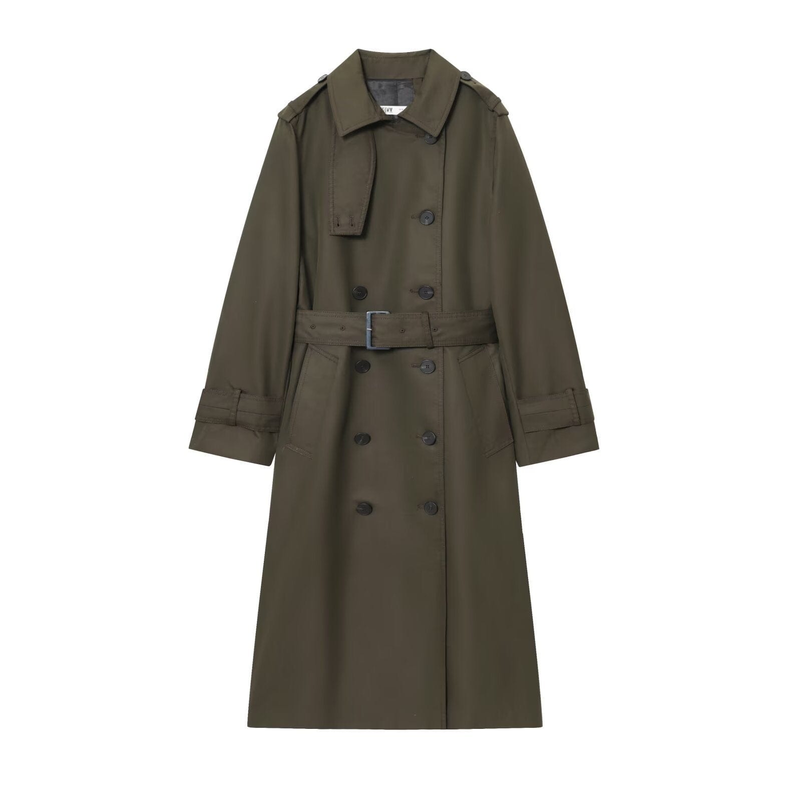 Women's Long Graceful And Fashionable Double Breasted Trench Coat - MyStylz