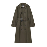 Women's Long Graceful And Fashionable Double Breasted Trench Coat - MyStylz