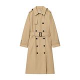 Women's Long Graceful And Fashionable Double Breasted Trench Coat - MyStylz